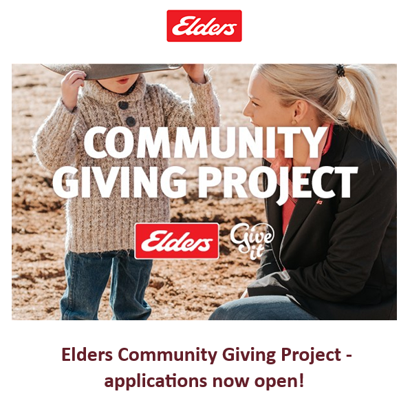 Elders Community Giving Project - Applications Now Open!